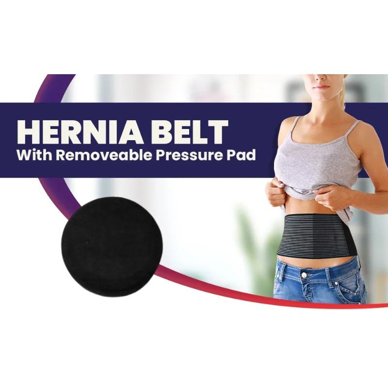 Umbilical Hernia Belt for Men and Women - Abdominal Support Binder with Compression Pad - Supports Waist and Tummy After Surgery