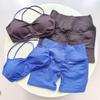 Backless Yoga Sports Bra with Chest Pads - Quick-drying, Shockproof Fitness Tank Top