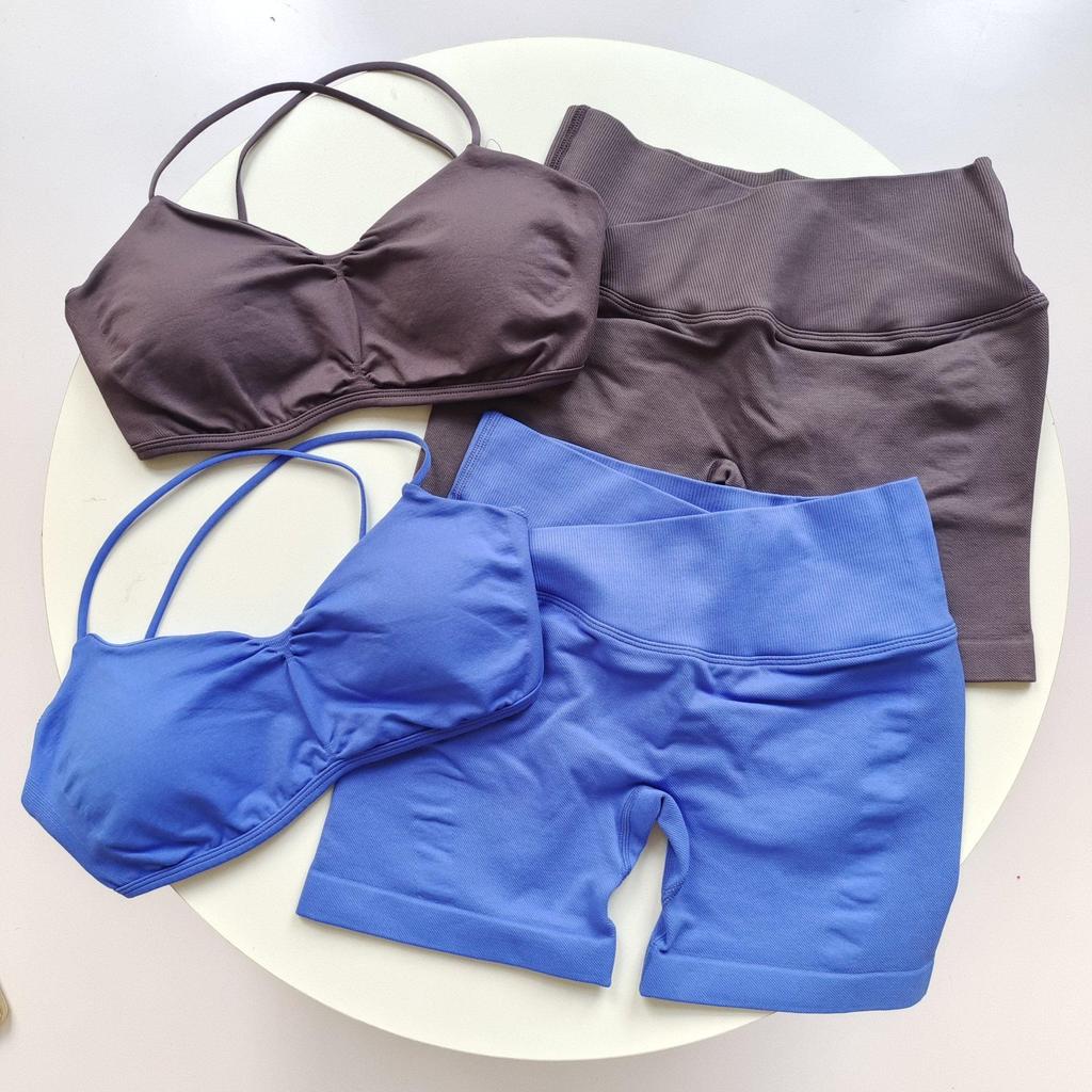 Backless Yoga Sports Bra with Chest Pads - Quick-drying, Shockproof Fitness Tank Top