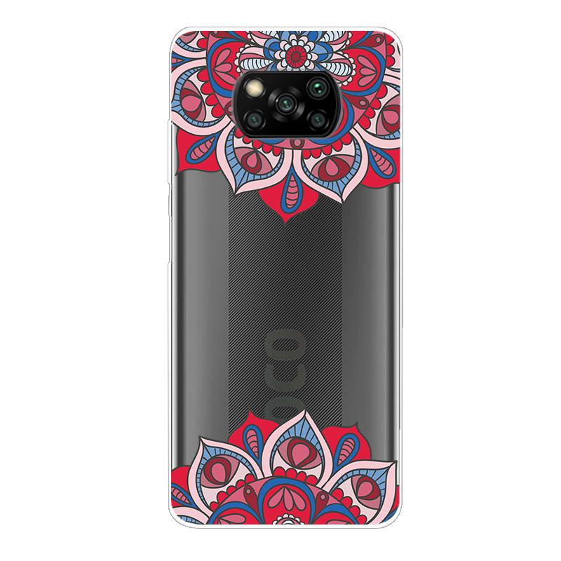 For Xiaomi Poco X3 NFC Case TPU Silicone Soft Cartoon Clear Case for Poco X3 Pro Phone Cover PocoX3 Pro Global Transparent Coque