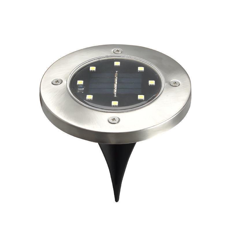 Solar LED Stainless Steel Waterproof Outdoor Garden and Landscape Ground Light