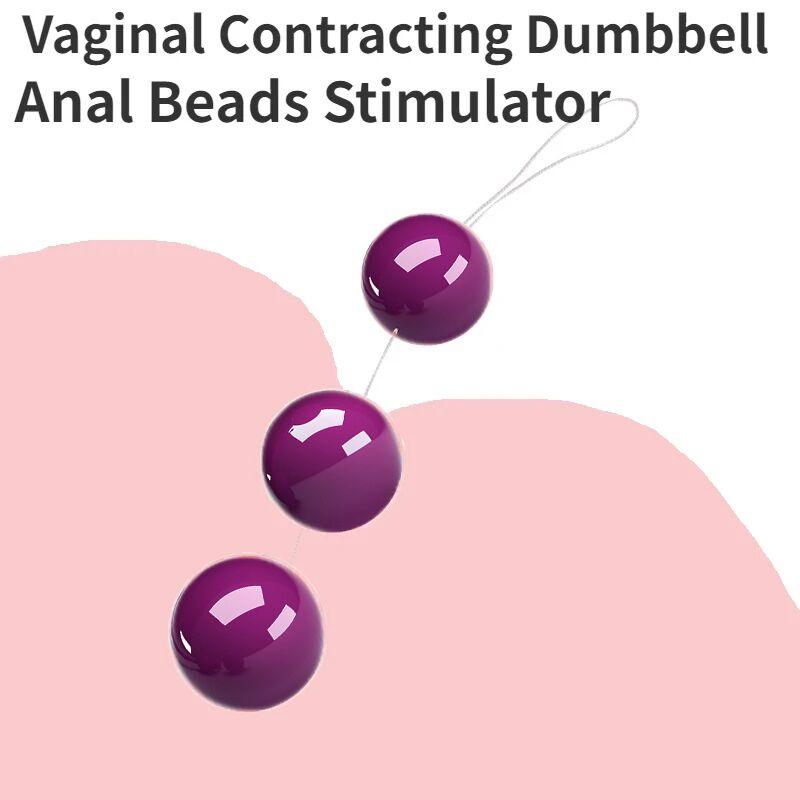 Smooth Kegel Ball Chinese Vagina Balls For Women Adult Sex Toy Vaginal Contracting Dumbbell Centrifugal Anal Beads Stimulator