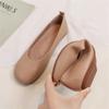 Genuine Leather Woman Casual Flats Female Retro Shoes Low Heeled Soft Soled Flat Shoes Casual Versatile Loafers Women