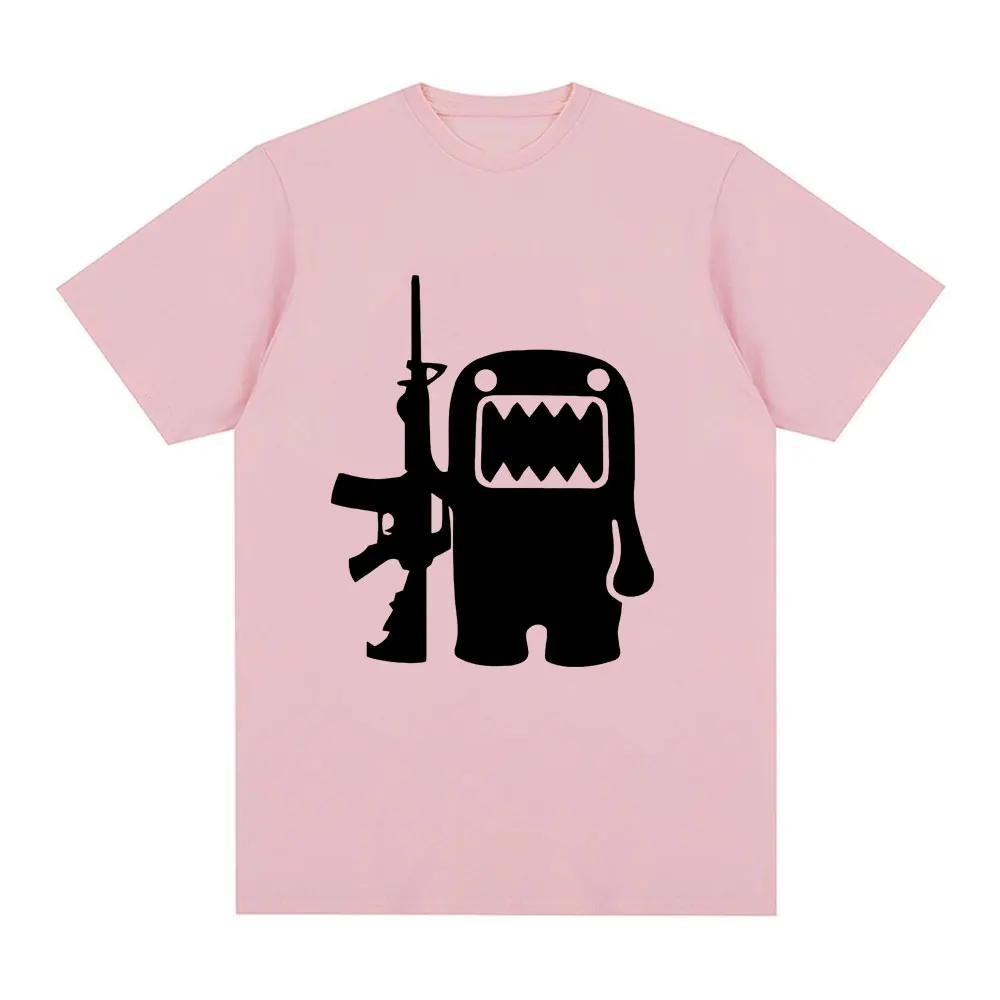 Retro Domo Kun AK47 Zábavné tričko Dámské ležérní tričko Krátký rukáv Nadměrné tričko Street Wear