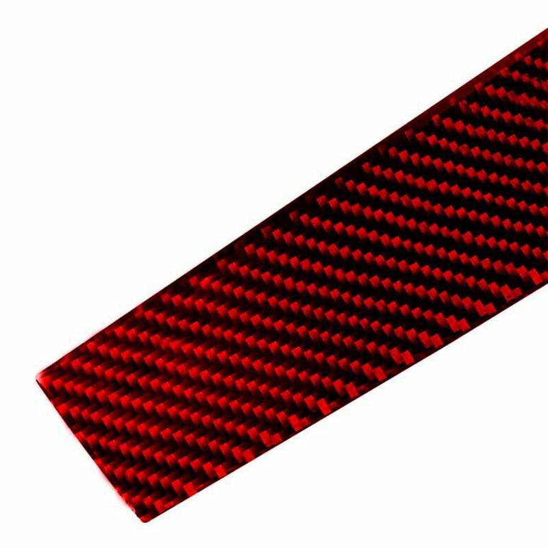 Firmly ABS Red Carbon Fiber Interior Dashboard Panel Cover Trim Decor Sticker For Honda Civic 10Th Gen 2016 2017 2018 2019 Parts