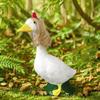 Resin Goose Figurine Lifelike Desktop Ornament Garden Decoration Miniature Sculpture  Office