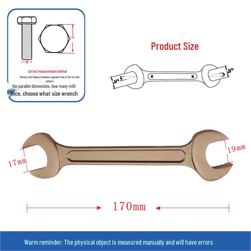 Explosion-Proof Double Open-End Wrench 17*19mm