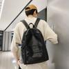 Schoolbag Schoolbag Female College Student High School Junior High School Student Simple Versatile Retro PU Leather Backpack 1011 New Niche Backpack