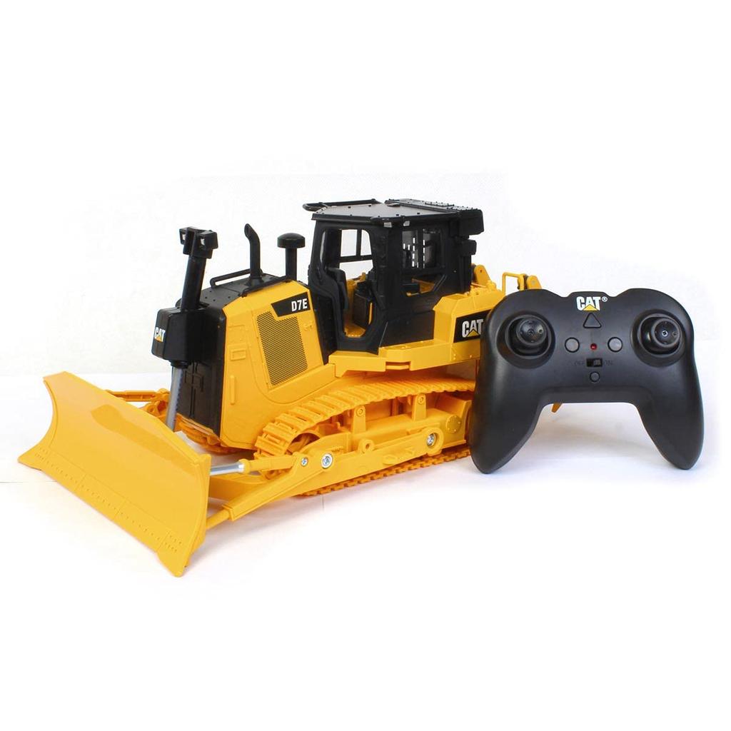 Diecast Master Scale Electric RC Construction Machinery Caterpillar CAT D7E Bulldozer with Light Sound Gimmick 1/24 Series &