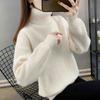 Sweater Women Thick Turtleneck Jumper Loose Pullover Knit Bottoming Shirt Feminina Pull Long Simple Basic Autumn and Winter