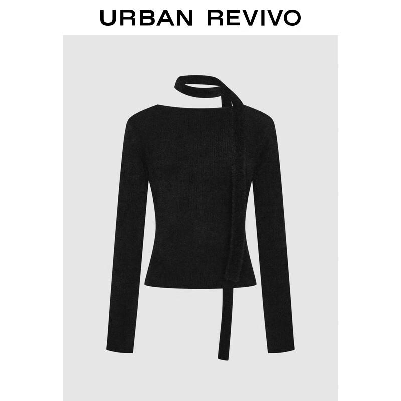 UR Women's 2024 Winter Square Neck Tie-Detail Knit Pullover