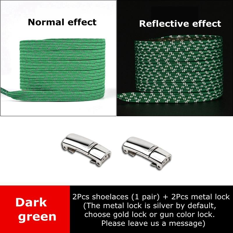 Magnetic Shoelaces for Sneakers Elastic Laces Without Ties Kids Adult Quick Shoe Lace Reflective No Tie Shoe Laces Rubber Bands