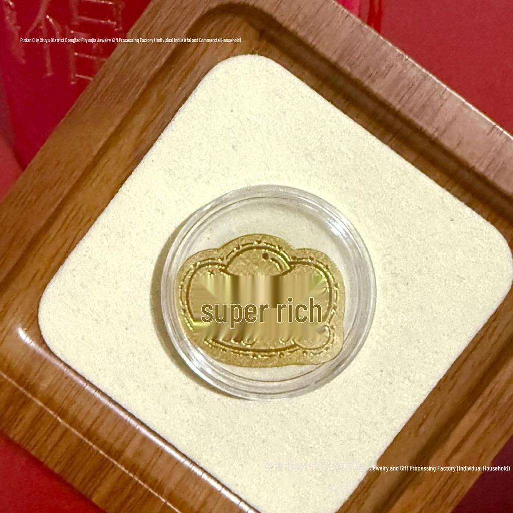 Pure Gold 999 Horse Year Phone Sticker for Wealth and Health - Popular Douyin Live Seller