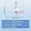 11.4Inch 3 Speed Adjustable LED Ceiling Fan Light 360 Degree Adjustable Arm Quiet Operation Ideal For Bedroom Study Room