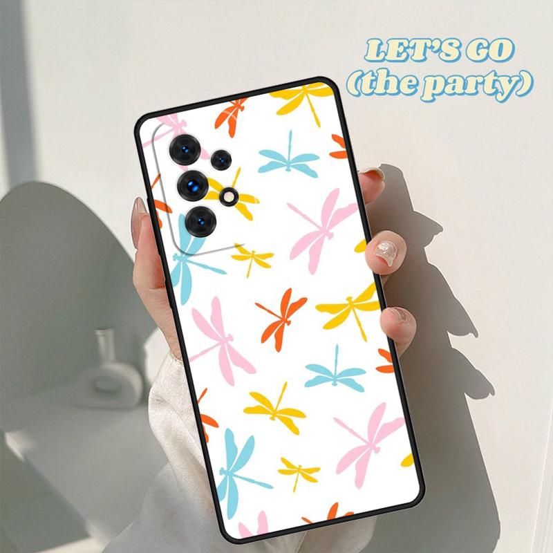 

Dragonfly Insect Pattern phone case For Samsung Galaxy A42 A31 A40 A51 A71 A32 A80 A91 A52 A72 A20e A21S A50 A70 A11 A12 Cover For Samsung A11