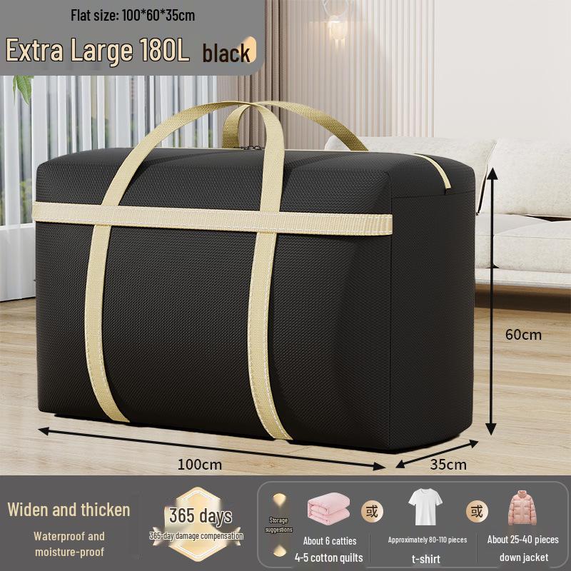 Extra Large Capacity Woven Storage Bag for Quilts and Clothes