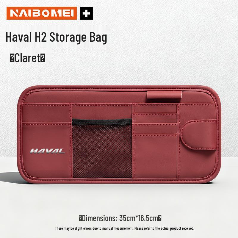 Fits Haval 2F7, Big Dog, H6, First Love, M6, Nezha Red Rabbit, Cool Dog - Car Sun Visor Glasses Clip and Card Holder.