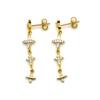 925 Sterling Silver and Brilliant Zirconia Earrings - Holis