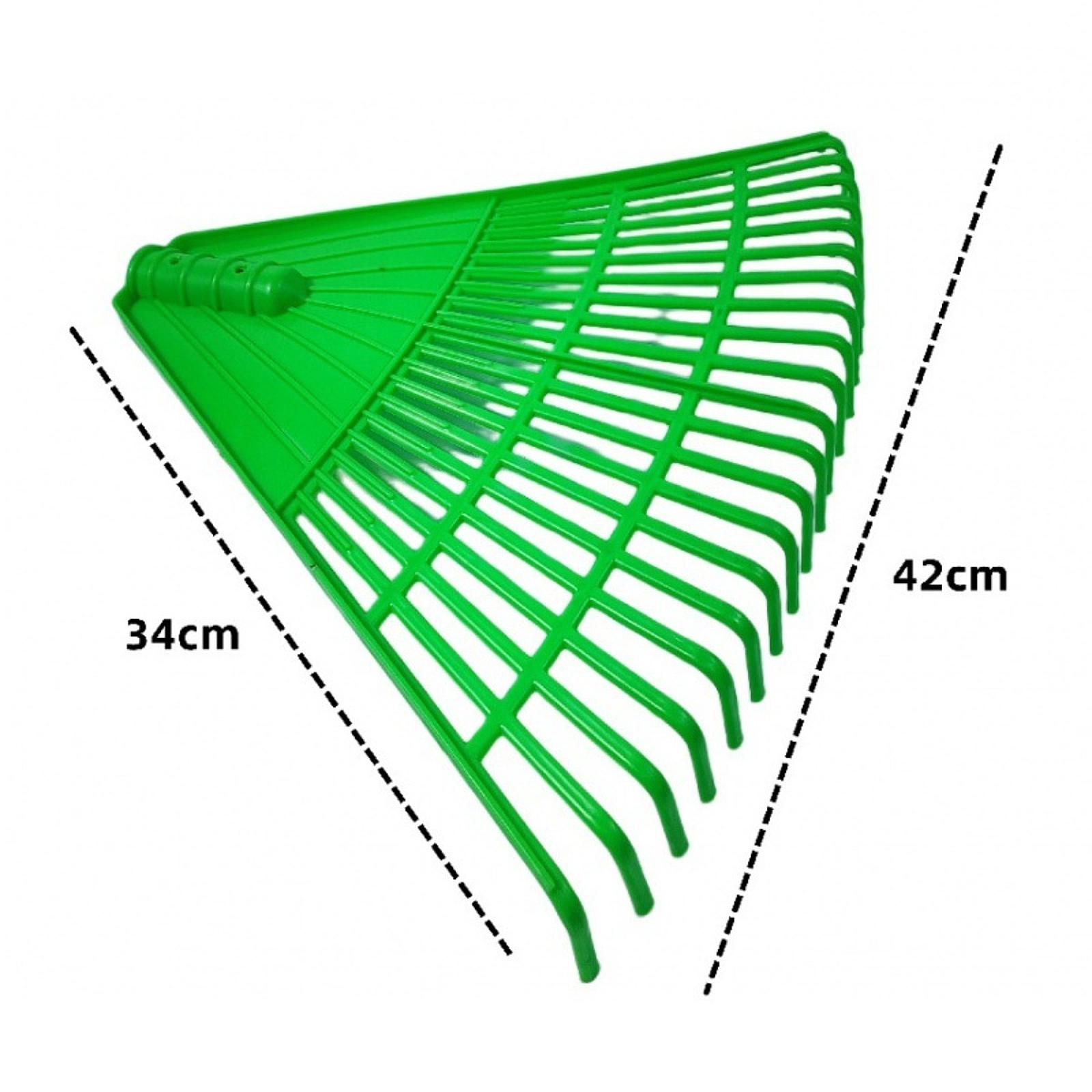 

Lawn Rake Head Replacement Agriculture Yards Twigs Leaf Remover Multipurpose for Autumn/Spring Shrub Grass Fallen Leaves зелений