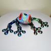 3D Printed Magnetic Frog Toy Movable Joints Frog Fridge Magnet Articulated Poseable Frog Model