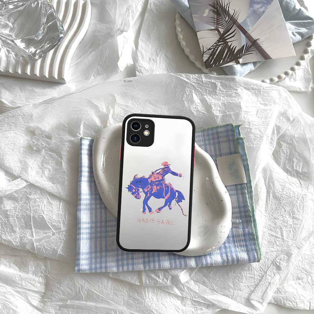 B-Bad Bunny Art Phone Case For IPhone 16e 16 15 14 13 12 11 Pro Max X XS Max Plus Matte Clear