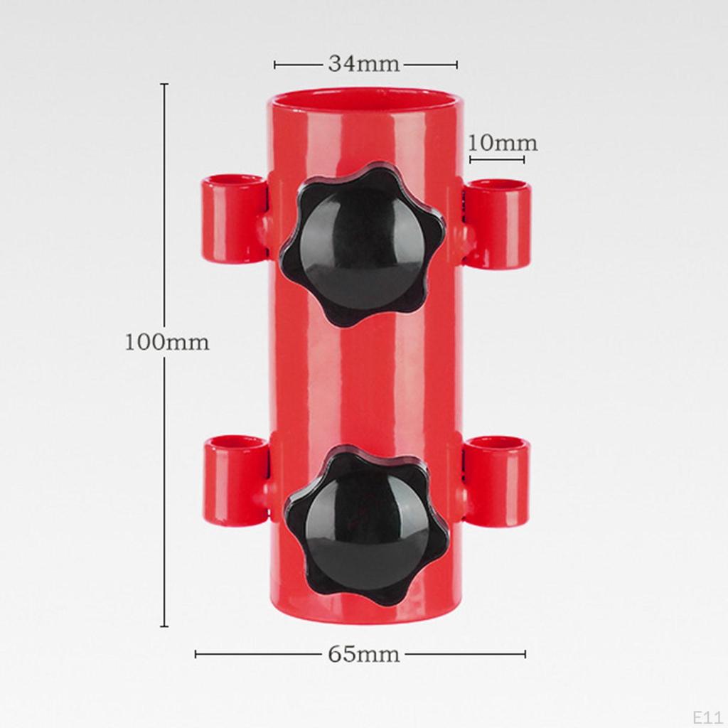 Awning Rod Holder Fixing Tube Building Support Reinforced Bracket Tarp Poles Fixator for Outdoor