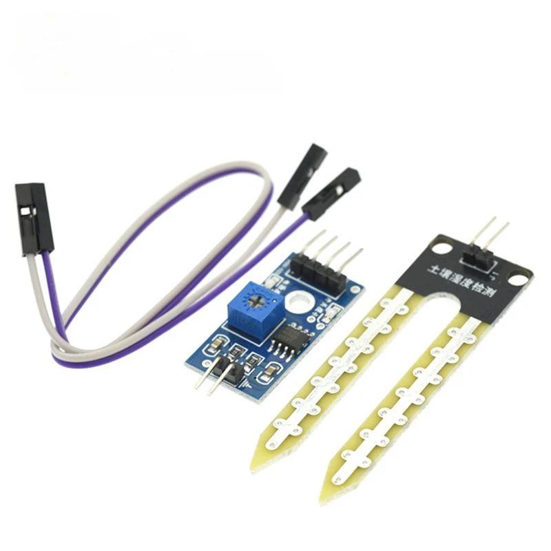 Kit de Sensor Capacitivo de Humedad del Suelo con Módulo de Relé para Jardinería DIY Detección de Humedad