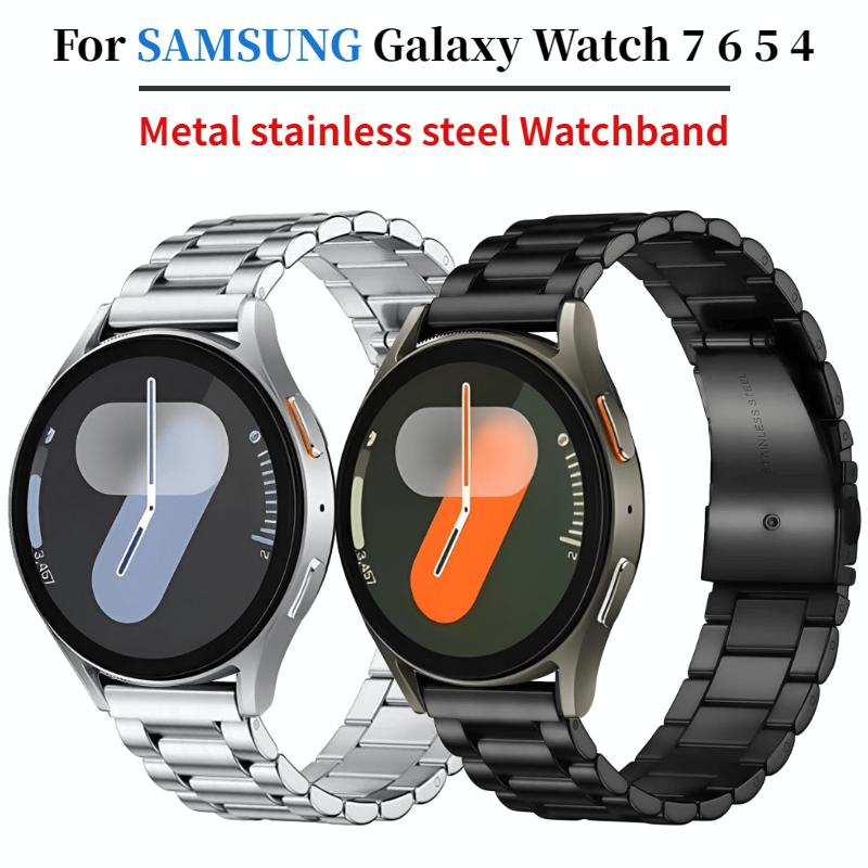20mm Metal Strap For Samsung Galaxy Watch 7 FE 6 5 4 44mm 40mm Stainless Steel Bracelet Band Galaxy Watch 6 4 Classic 47mm 46mm