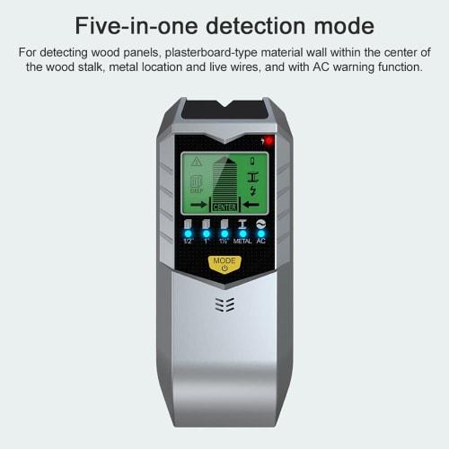 Wall Metal Scanner, LCD Backlit Display Digital Wall Metal Detector Handheld Multifunction Wood Stud Finder Wall Scanner