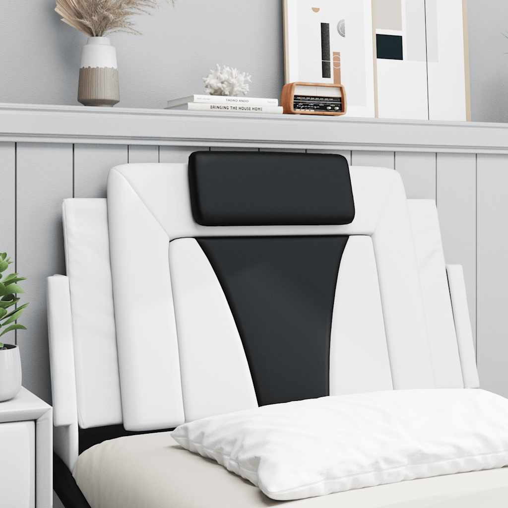 Vidaxl Headboard Cushion, Black and White, 90 Cm, Faux Leather