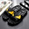 Men Slippers Lace -Up Shoes Thick Sole Non -Slip White Sandals Summer Slides Beach Shoes Man Slipper Fish Shower Rubber Flip Flops