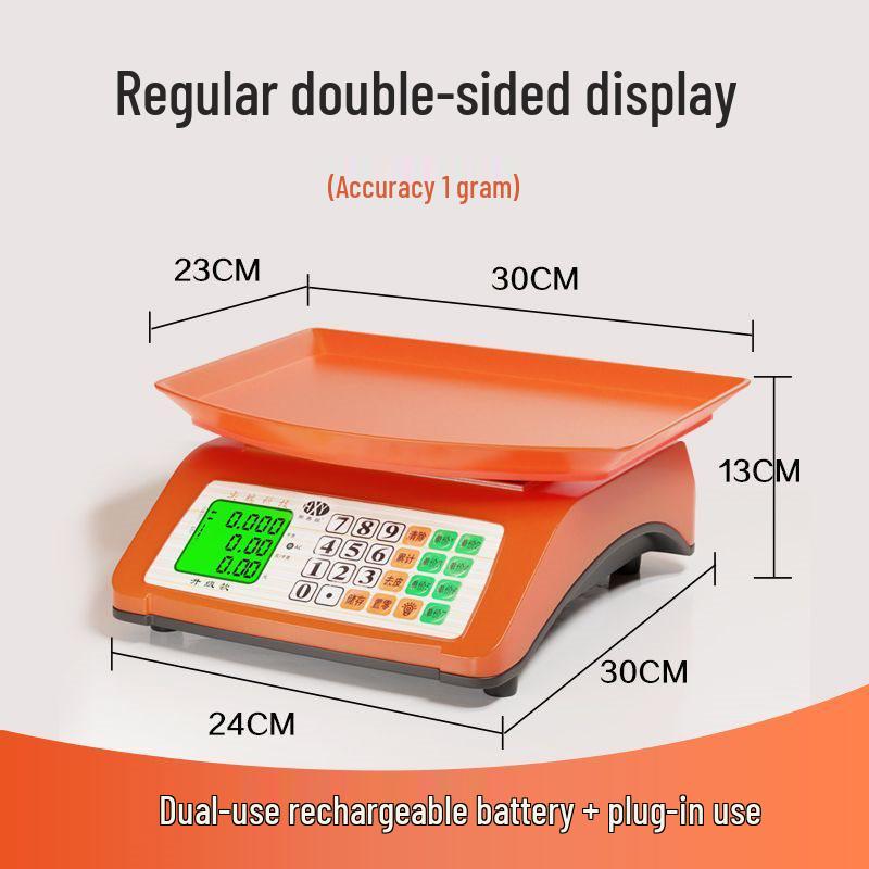 Commercial Kitchen Weighing Scale for Produce and Fruit