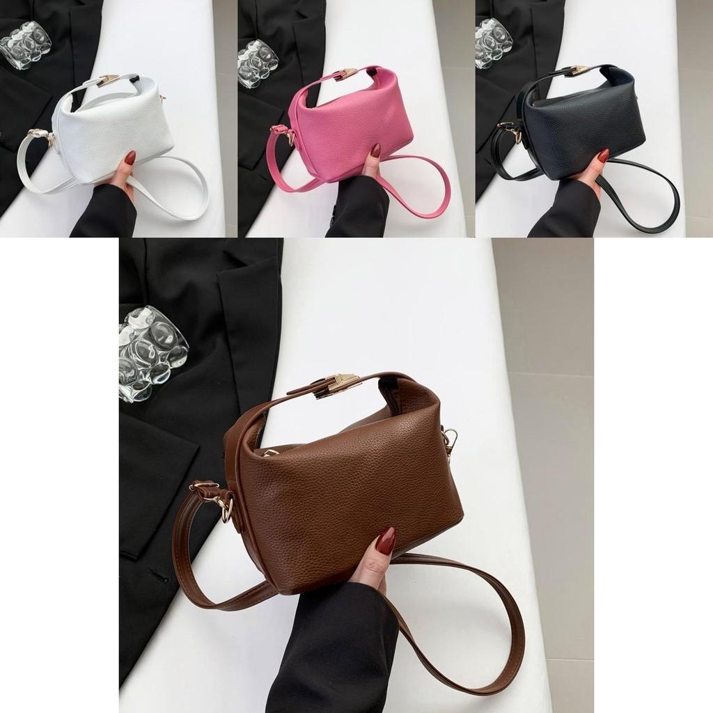 Stylish 2023 Winter Korean Fashion Handbag Elegant Pu Leather Shoulder Bag With Zipper