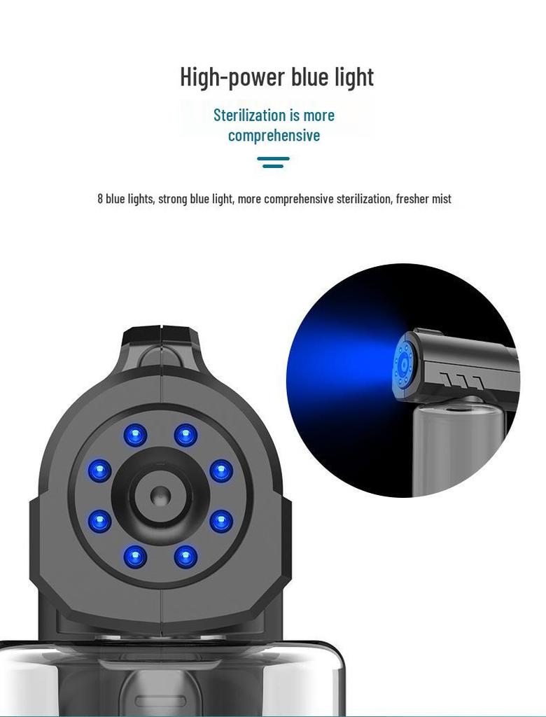 Wireless Portable Blue Light Sanitizing Spray Gun