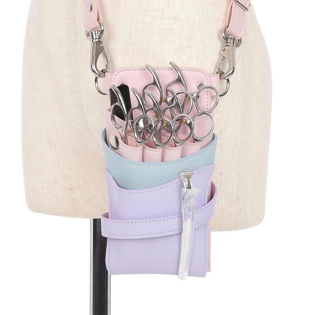 DEEDS a Japanese manufacturer of scissor specializes in Siena Pink holds Ideal for and Products, cases, No. 415, Mix, 4-6 scissors. hairdressers,