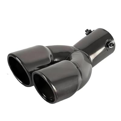Srasakan Car Muffler Cutter, Downward Type, 2 Openings, 2.5 Inch Diameter, Exhaust Tip, Diagonal