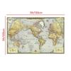 Vintage 1943 World Map Poster Retro Antique Globe Art Print Large Canvas Wall Map Educational Travel Map for Home Office School Wall Decor