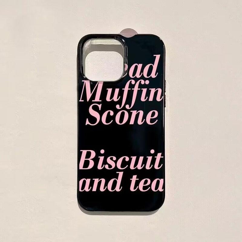 

New Simple Pink English Pattern Phone Case For iPhone 16 15 11 13 14 12ProMax XR XS 78Plus MINI Shockproof Silica Gel Phone Case TPU&Case&iphoneXS(5.8 )