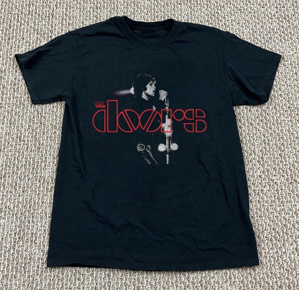 Горячий! Футболка The Doors Jim Morrison, Унисекс Черная Хлопковая Футболка, Размер S-5XL Унисекс Футболка S