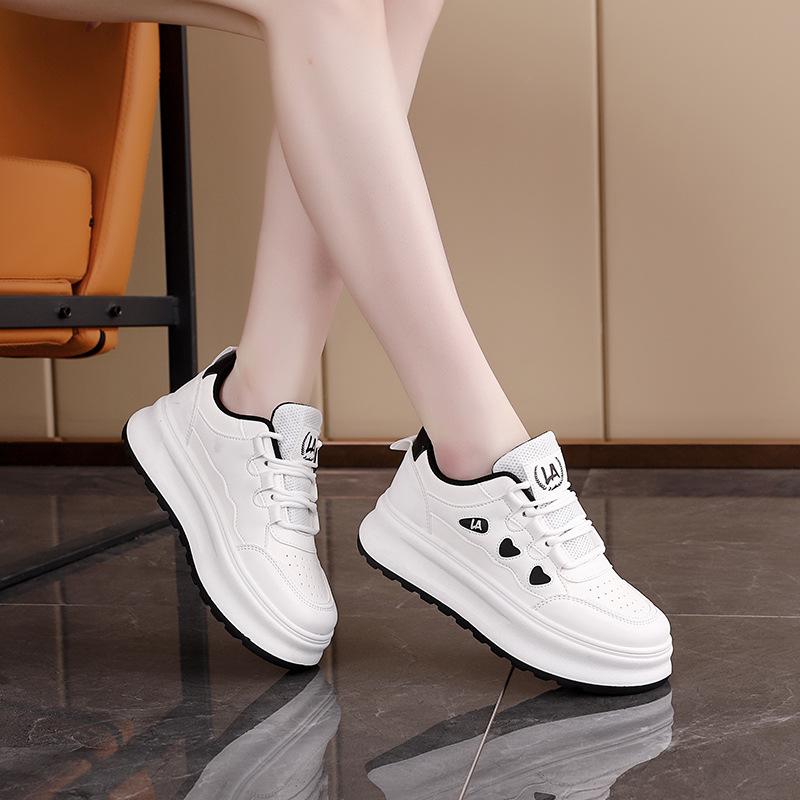 Spring 2025 new thick-soled little white shoes women's fashion student shoes casual strap board shoes women's shoes ZY-1825