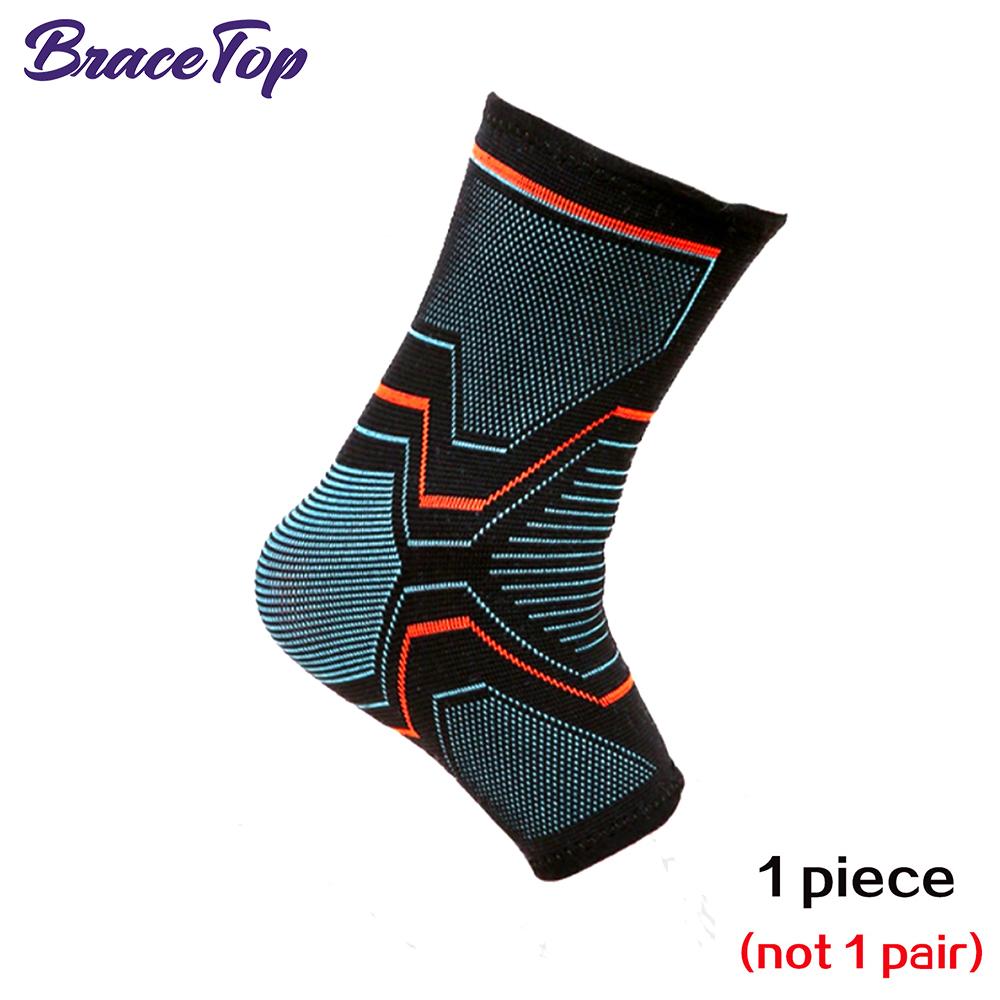

Bracetop 1 Pcs Ankle Brace Compression Support Sleeve Elastic Breathable For Injury Recovery Joint Pain Basket Foot Sports Socks S