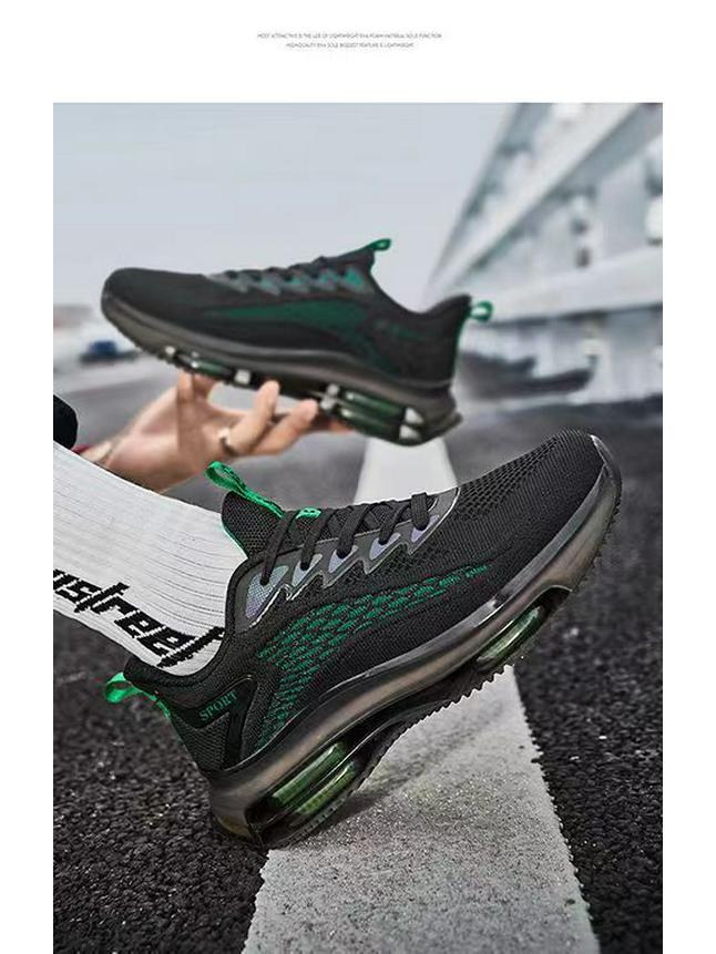 Men's 2025 Air Cushion Running Shoes: Spring & Autumn Casual Sport Shoes with Shock Absorption