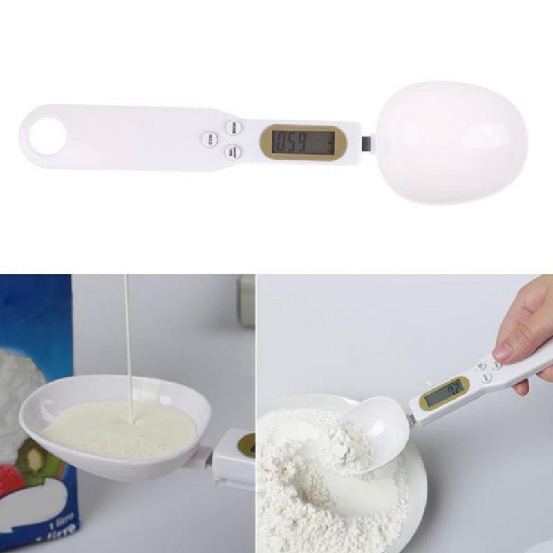 Spoon ABS Digital Lab Kitchen Measuring Weighing Scale Electronic Gram LCD 500 0.1g Modern Family