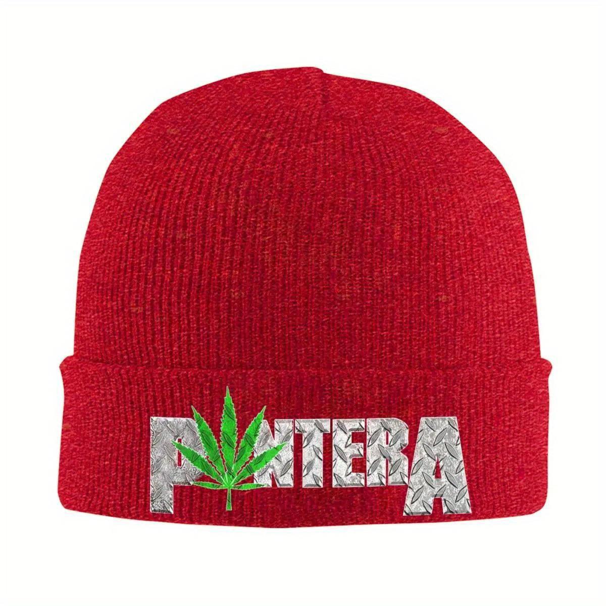 

Официальные шапки-бини с логотипом Pantera Leaf, шапки-бини, женские, мужские, милые, для спортзала, skullies, шапки-бини, весенние, с графическим принтом, термоэластичные кепки