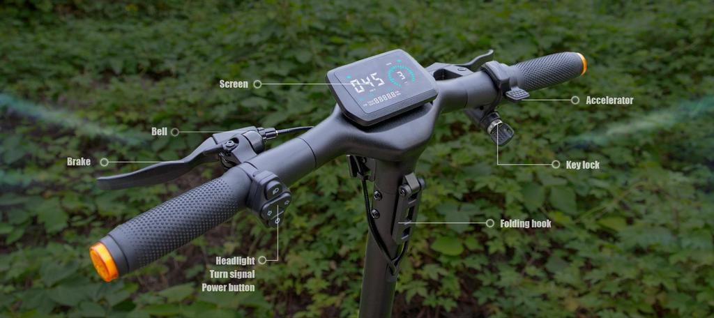 KuKirin A1 Elektroroller - 45 km/h Höchstgeschwindigkeit, 45 km Reichweite, 800W Motor, Doppelscheibenbremsen & IPX4 Wasserdicht - silber(KEINE ABE), 2026