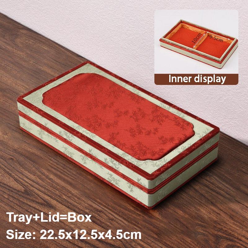 

Chinese Style Jewelry Box Retro Ring Bracelet Storage Boxes Counter Necklace Jewelry Display Tray Women s Jade Organizer Case