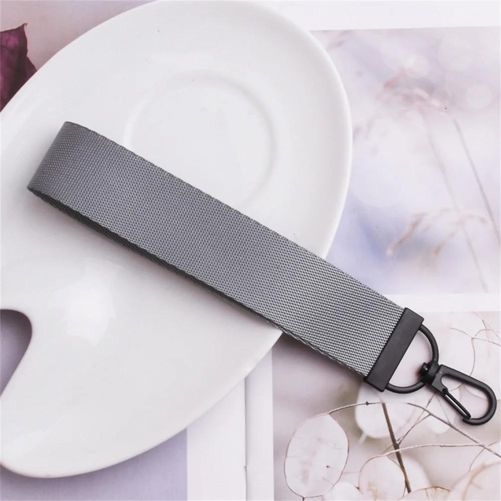 Frosting Leather Keychain Wrist Straps Hand Lanyard Simple Lovers Keychain Car Key Chain Keyring Belt Hanging Rope Pendant