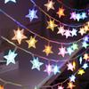 10M 80 LED Star Light String Twinkle Garlands Battery Powered Christmas Lamp Holiday Xmas Party Wedding Decorative Fairy Lights