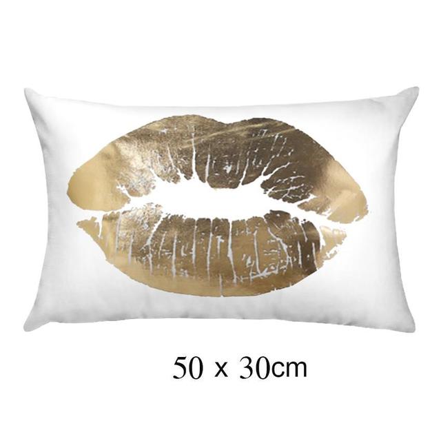 Golden Love Leaves Bronzing Cushion Decorative Pillow Black And White Velvet Pillowcase Home Decor Sofa Throw Pillows 17*17Inch