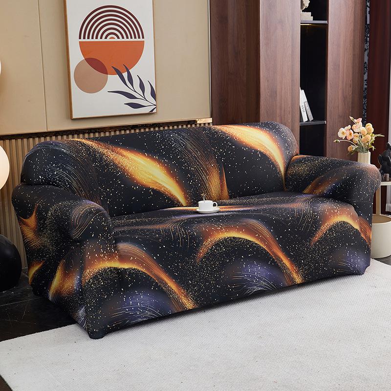 Elastic Printed Sofa Cover Single Double Triple Lazy Sofa Cover Non-slip Protective Cover